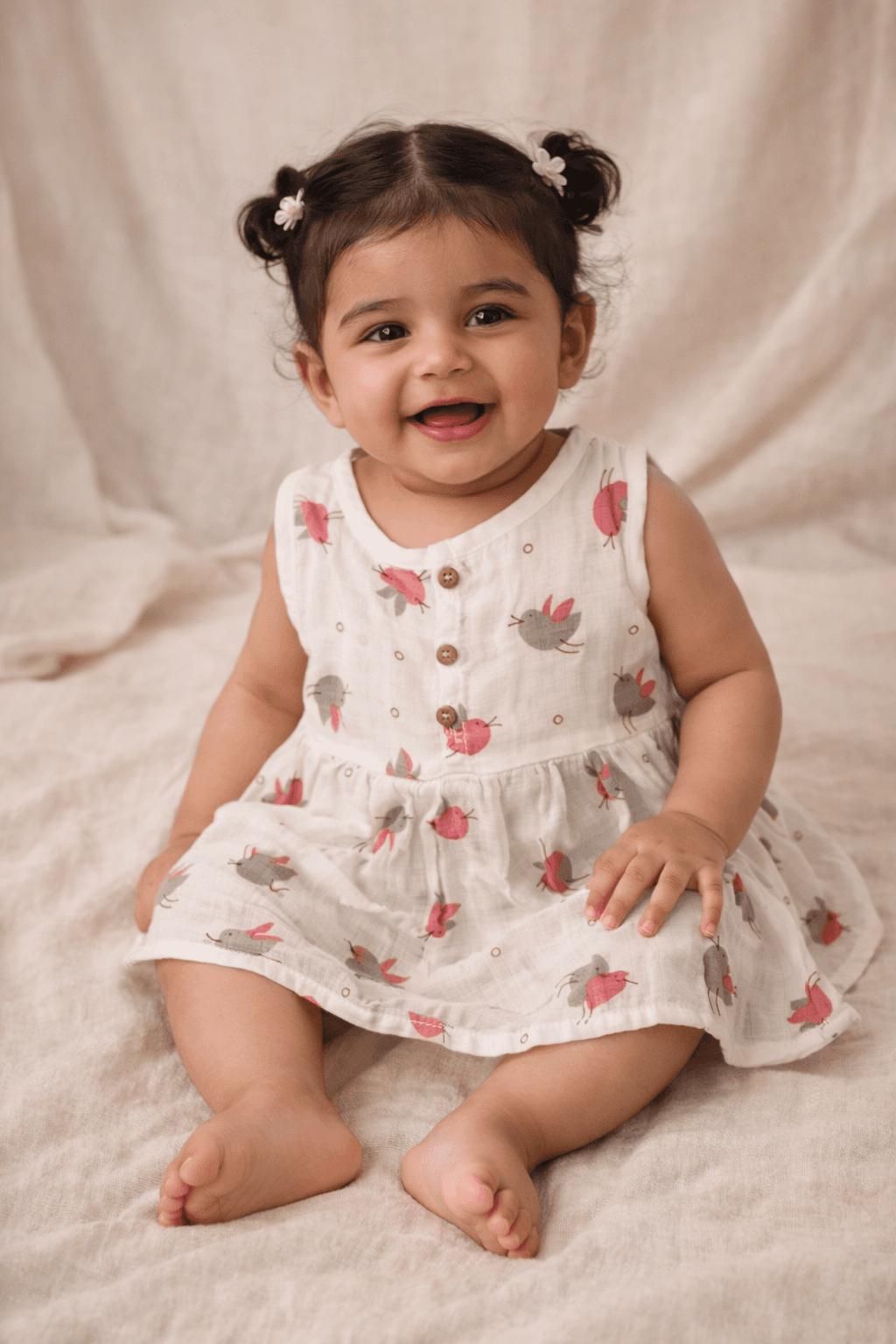 Muslin Frock - PACK OF 2 - Assorted designs