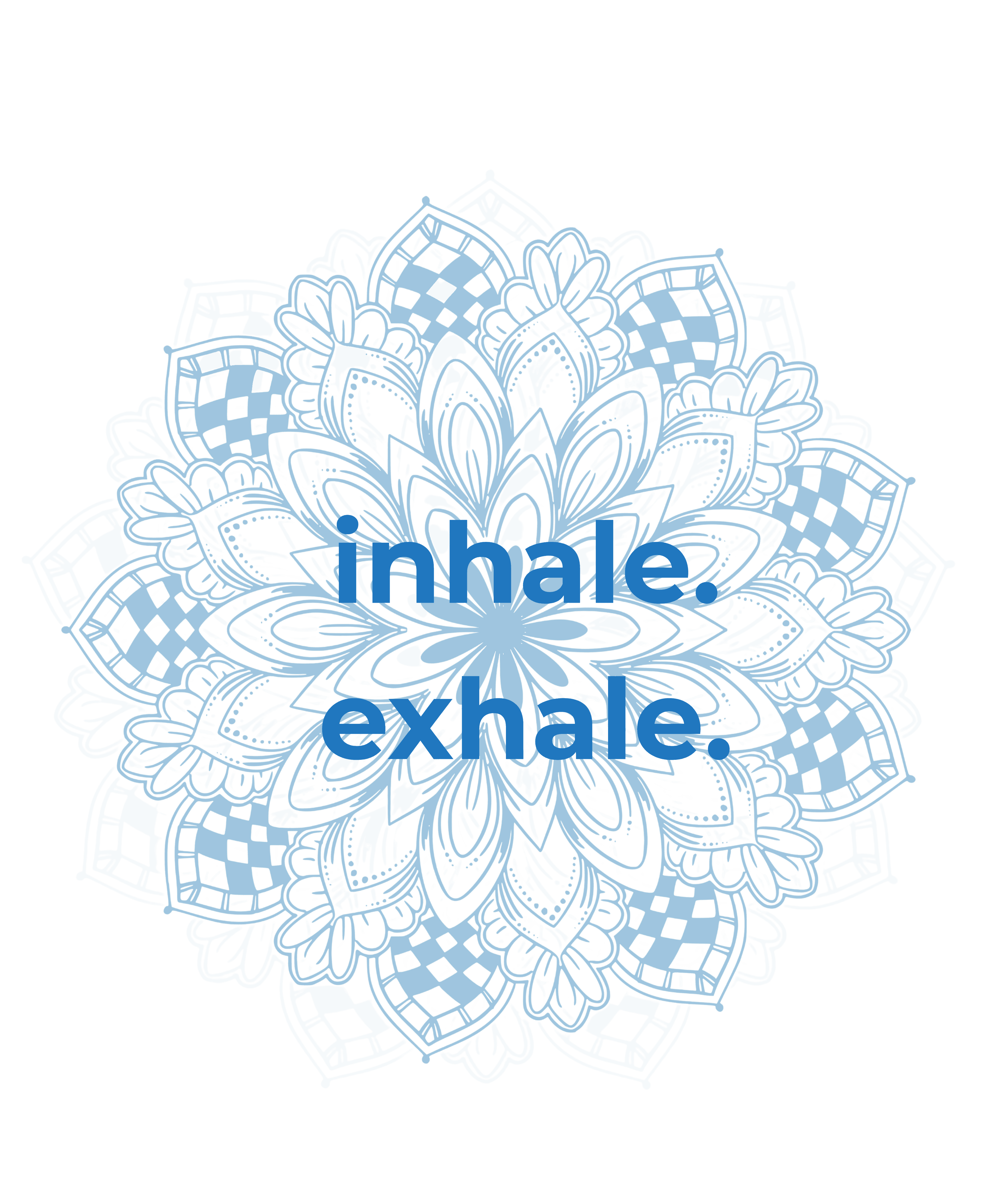 Inhale Exhale - White (Unisex)