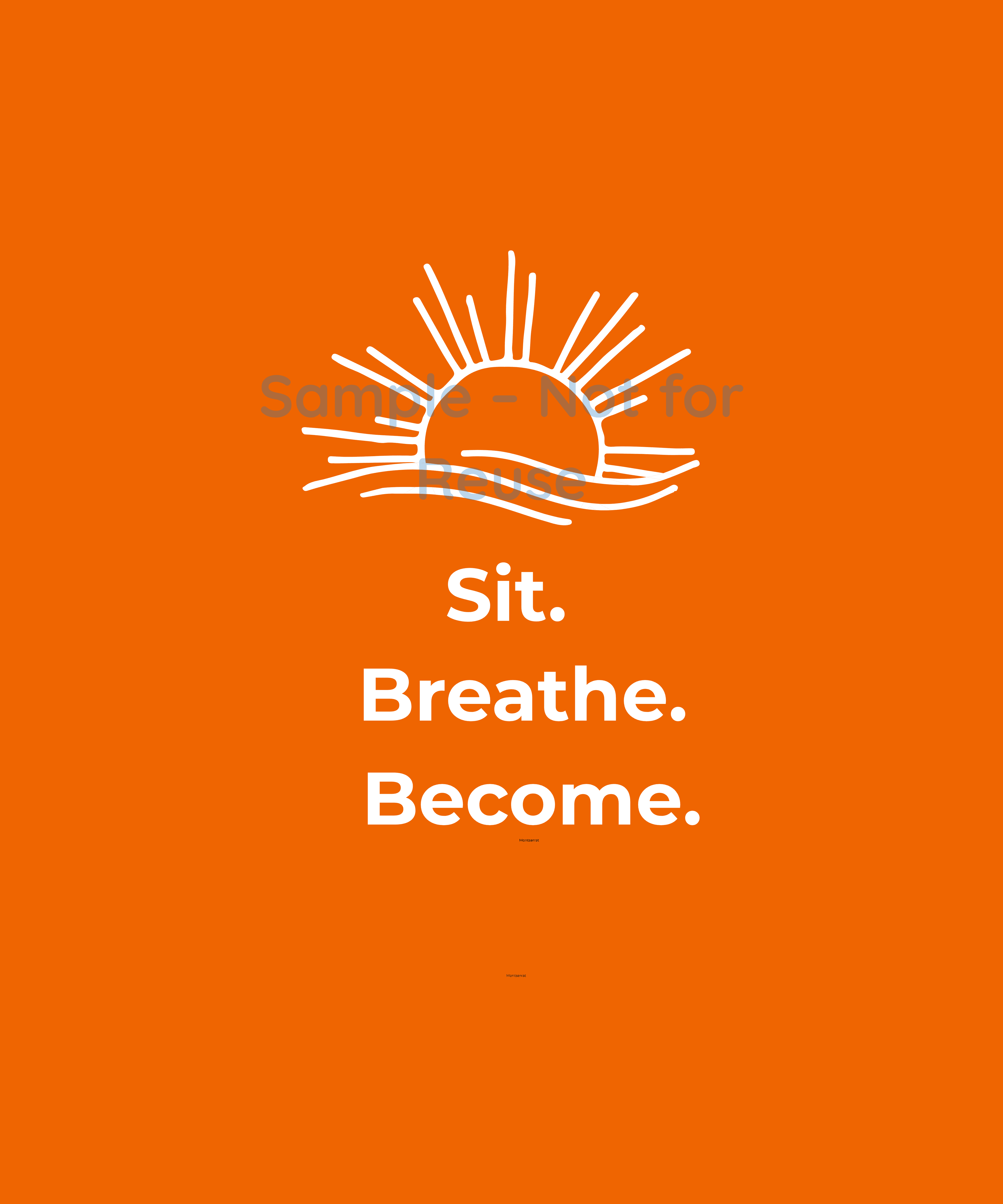 Sit,Breath,Become - Saffron (Unisex)